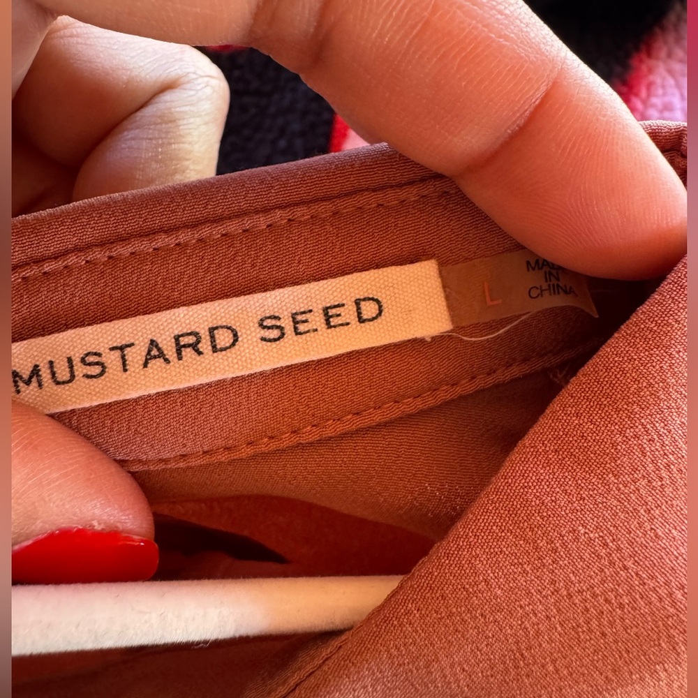 Mustard Seed Rust Blouse - Picture 4 of 4